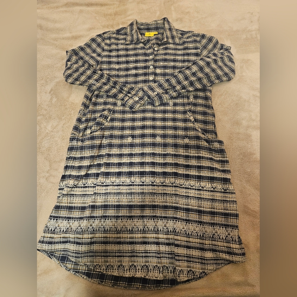 Roberta Roller Rabbit Plaid Long Sleeve Dress